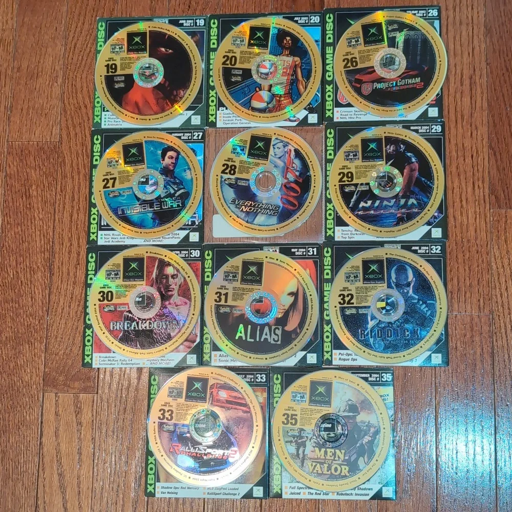 Xbox Demo Discs Offical Xbox Magazine Issues 19 20 26 27 28 29 30 31 32 33 35